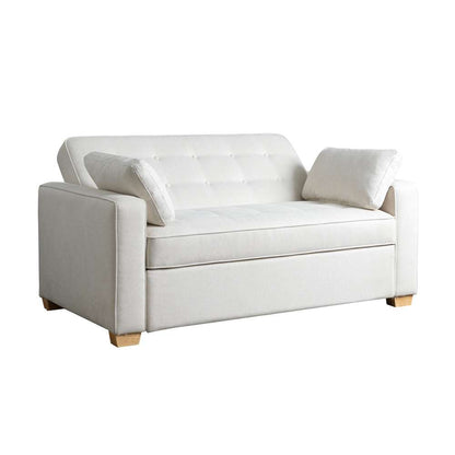 Serta by Lifestyle Solutions - Gentry Full Convertible Loveseat, Oyster - SA-AGS-FS2-OYS veiw 3