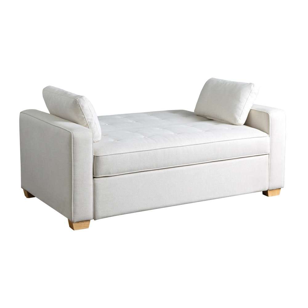 Serta by Lifestyle Solutions - Gentry Full Convertible Loveseat, Oyster - SA-AGS-FS2-OYS veiw 4
