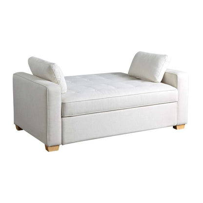 Serta by Lifestyle Solutions - Gentry Full Convertible Loveseat, Oyster - SA-AGS-FS2-OYS veiw 4