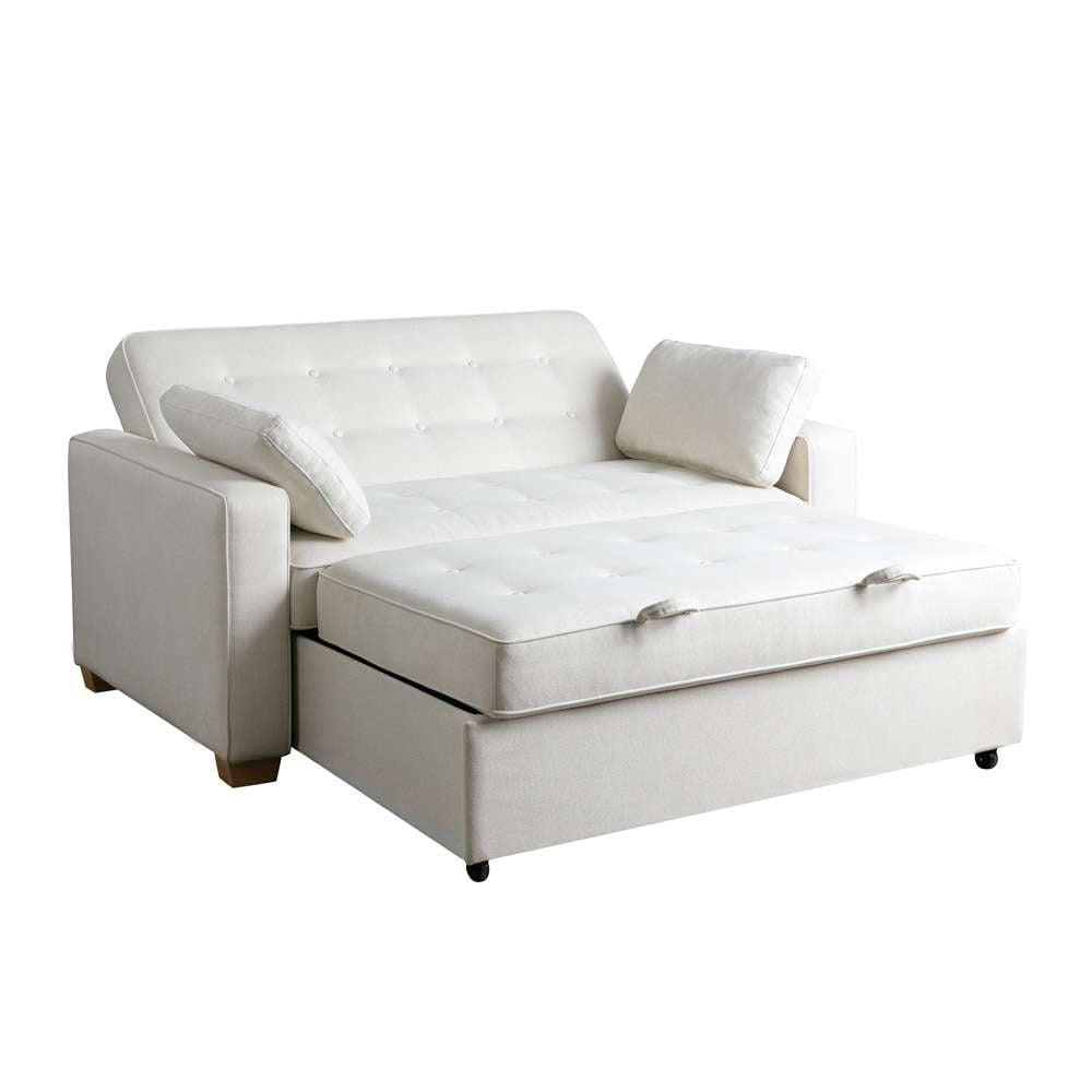Serta by Lifestyle Solutions - Gentry Full Convertible Loveseat, Oyster - SA-AGS-FS2-OYS veiw 6