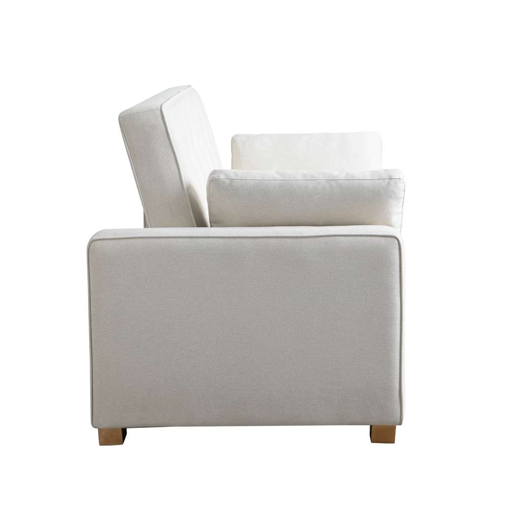 Serta by Lifestyle Solutions - Gentry Full Convertible Loveseat, Oyster - SA-AGS-FS2-OYS veiw 7