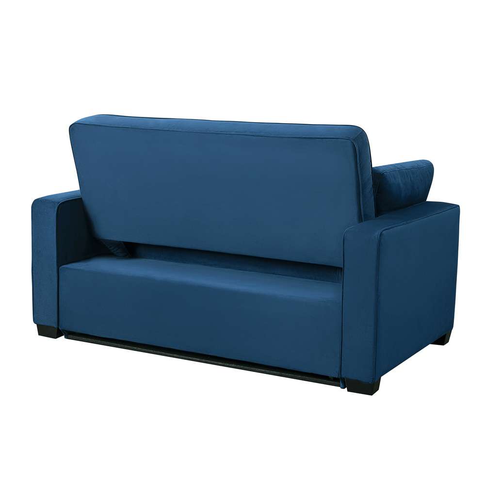 Serta by Lifestyle Solutions - Gentry Queen Convertible Sofa, Navy Blue - SA-AGS-QS3-NVY veiw 3