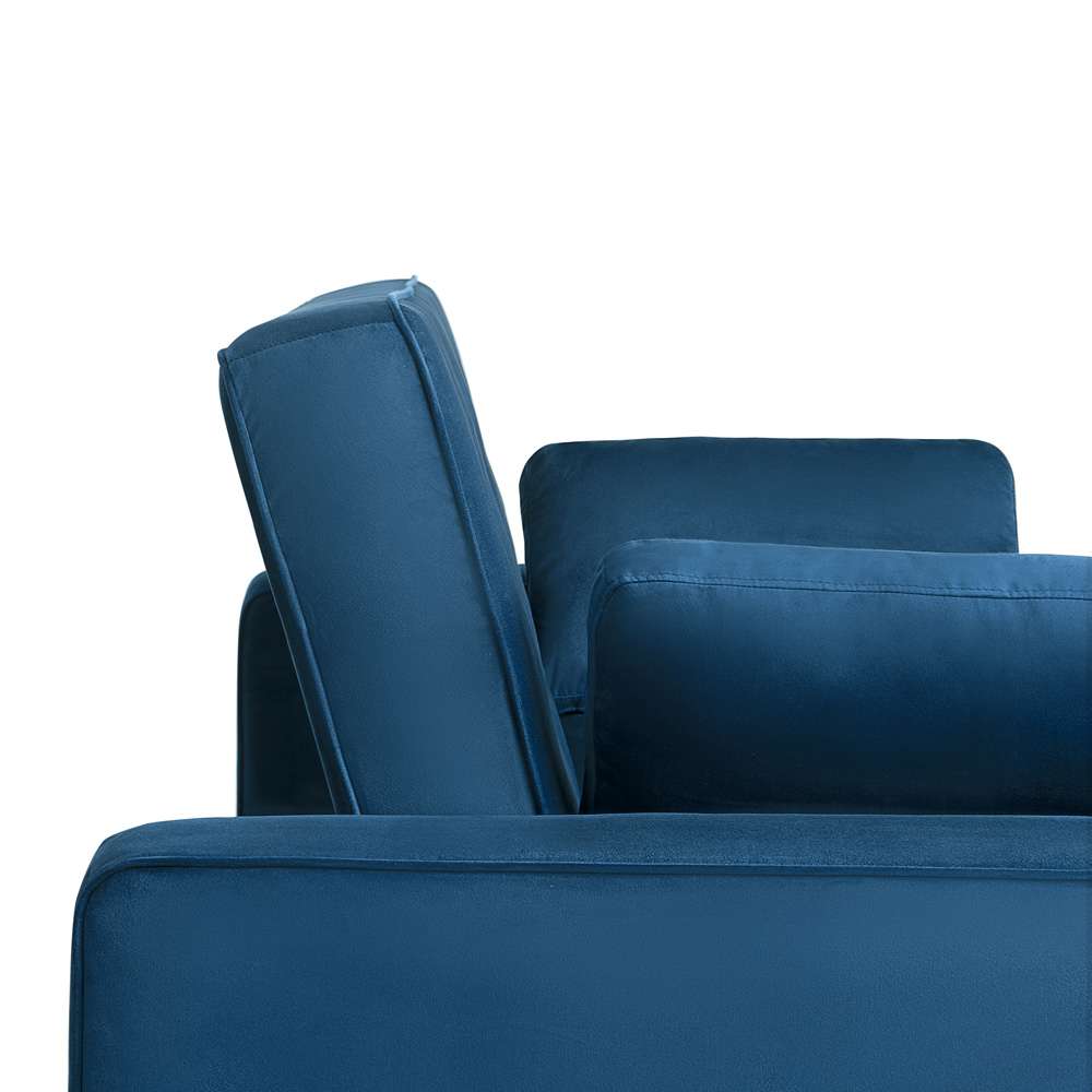 Serta by Lifestyle Solutions - Gentry Queen Convertible Sofa, Navy Blue - SA-AGS-QS3-NVY veiw 11