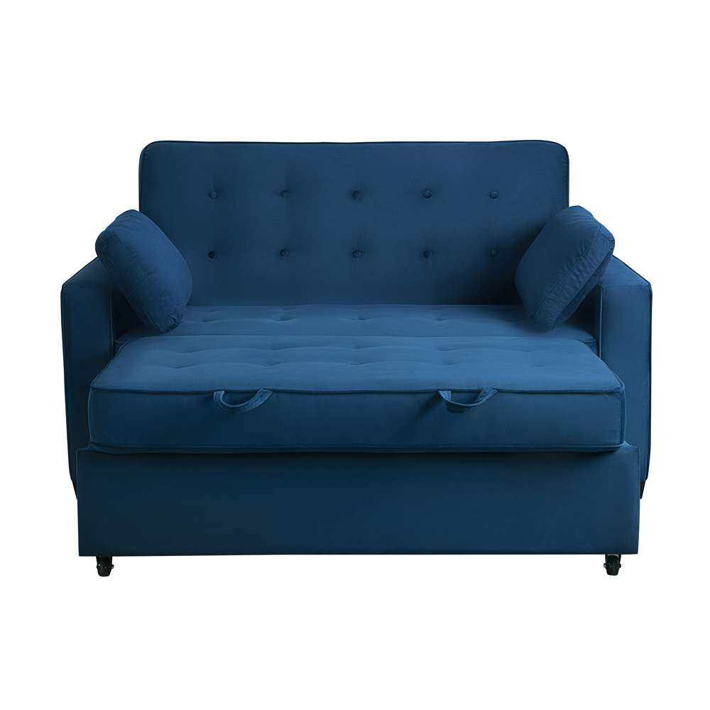 Serta by Lifestyle Solutions - Gentry Queen Convertible Sofa, Navy Blue - SA-AGS-QS3-NVY veiw 12