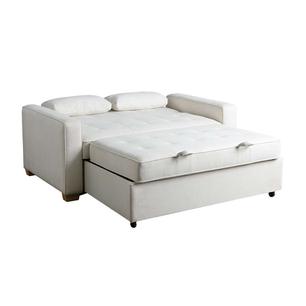 Serta by Lifestyle Solutions - Gentry Queen Convertible Sofa, Oyster - SA-AGS-QS3-OYS veiw 5