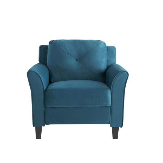 Lifestyle Solutions - Highland Chair with Curved Arms, Blue - CCHRFKS1BLUVA veiw 2