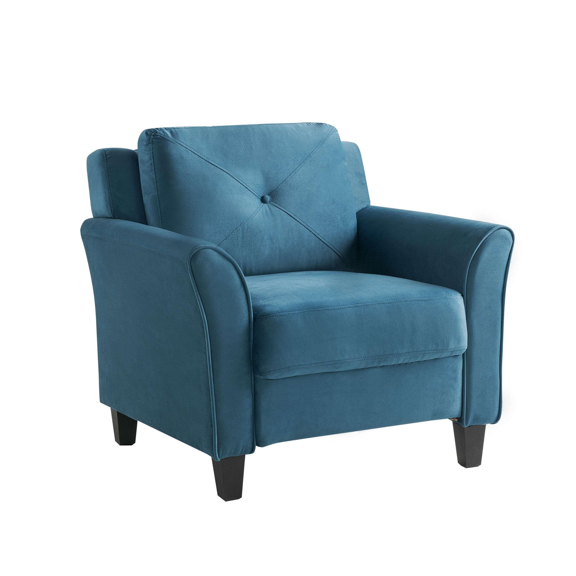 Lifestyle Solutions - Highland Chair with Curved Arms, Blue - CCHRFKS1BLUVA veiw 4