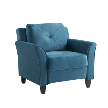 Lifestyle Solutions - Highland Chair with Curved Arms, Blue - CCHRFKS1BLUVA veiw 4