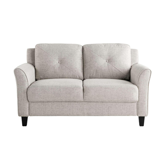 Lifestyle Solutions - Highland Loveseat with Curved Arms, Beige - CCHRFKS2BGEVA veiw 2