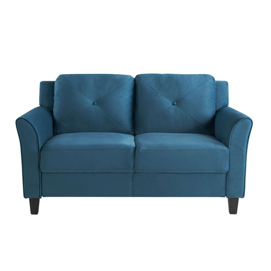 Lifestyle Solutions - Highland Loveseat with Curved Arms, Blue - CCHRFKS2BLUVA veiw 2