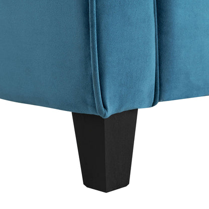 Lifestyle Solutions - Highland Loveseat with Curved Arms, Blue - CCHRFKS2BLUVA veiw 3