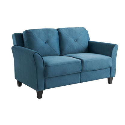 Lifestyle Solutions - Highland Loveseat with Curved Arms, Blue - CCHRFKS2BLUVA veiw 4