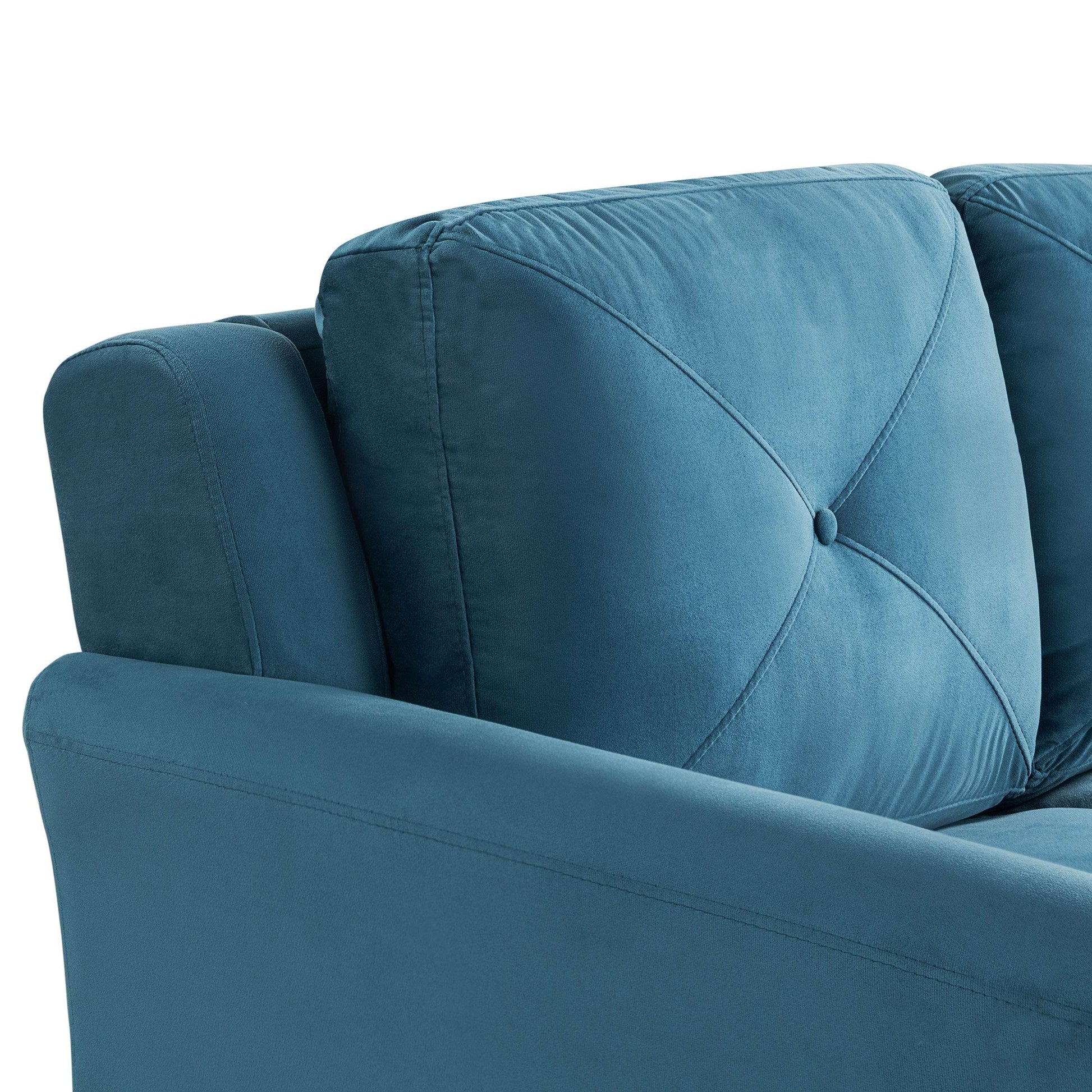 Lifestyle Solutions - Highland Loveseat with Curved Arms, Blue - CCHRFKS2BLUVA veiw 10