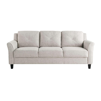 Lifestyle Solutions - Highland Sofa with Curved Arms, Beige - CCHRFKS3BGEVA veiw 2