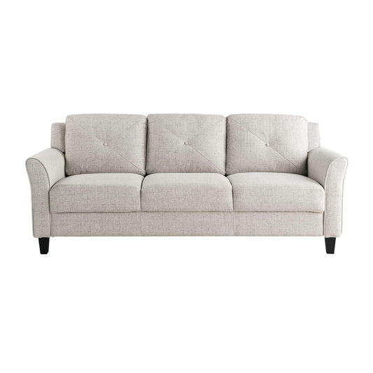 Lifestyle Solutions - Highland Sofa with Curved Arms, Beige - CCHRFKS3BGEVA veiw 2