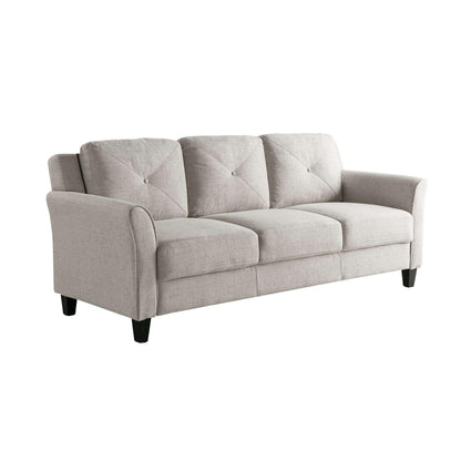 Lifestyle Solutions - Highland Sofa with Curved Arms, Beige - CCHRFKS3BGEVA veiw 4