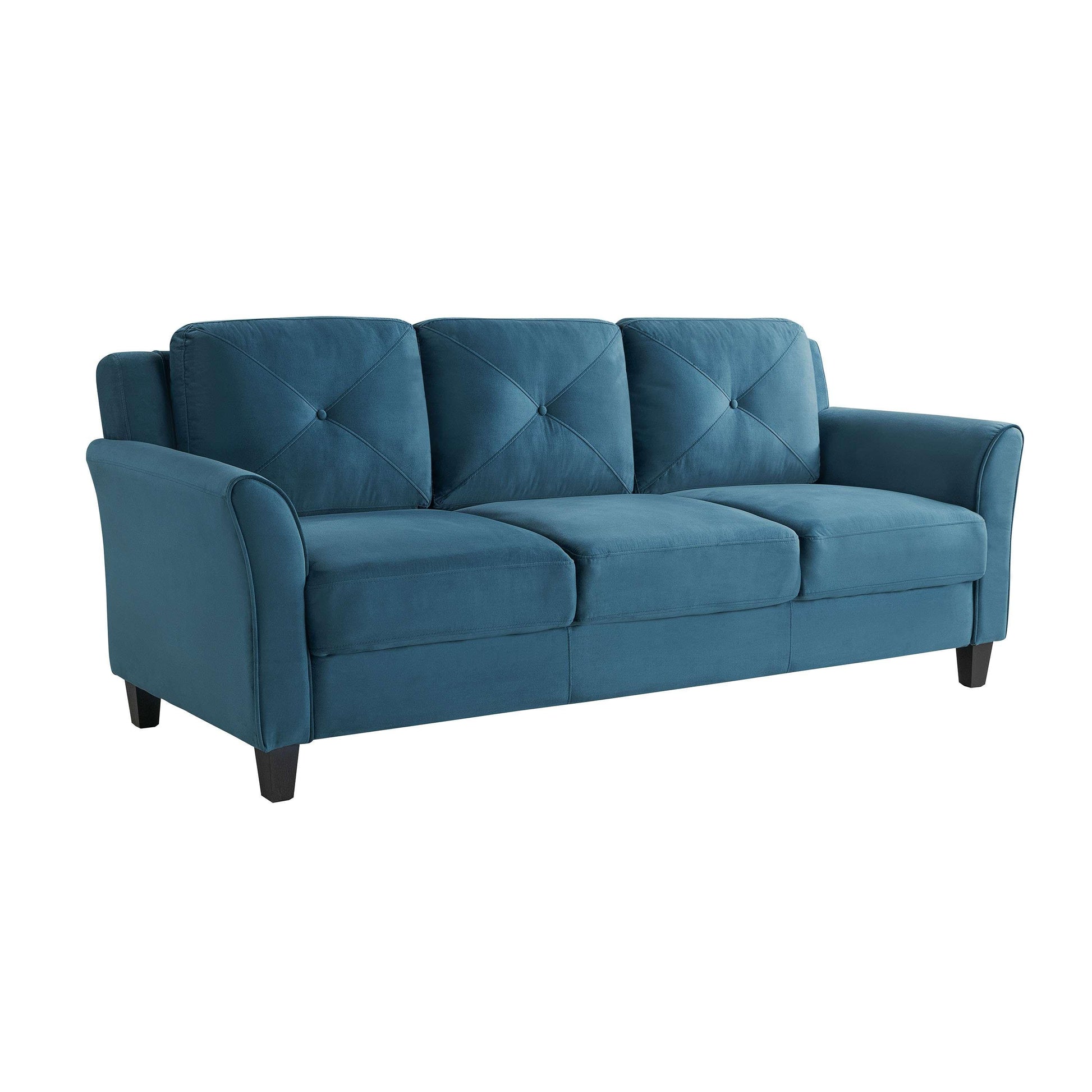 Lifestyle Solutions - Highland Sofa with Curved Arms, Blue - CCHRFKS3BLUVA veiw 4