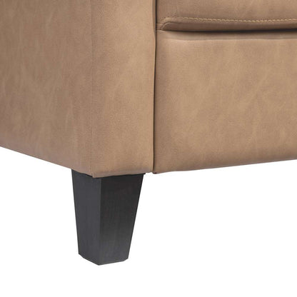 Lifestyle Solutions - Westley Sofa with Rolled Arms, Light Brown Faux Leather - CCWENKS3LBRRA veiw 7