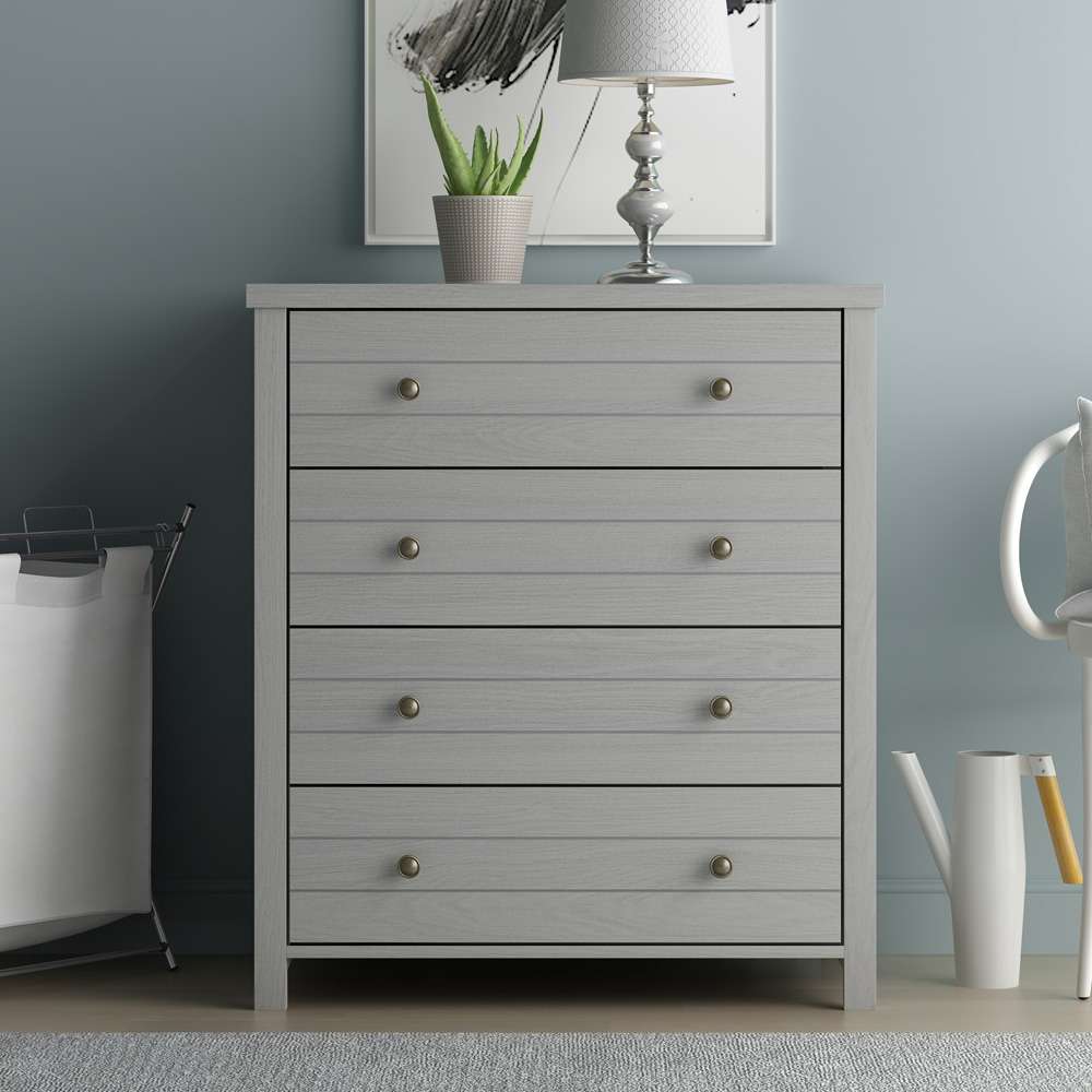 Living Essentials by Hillsdale - Harmony Wood 4 Drawer Chest, Gray - 5269-784 veiw 3