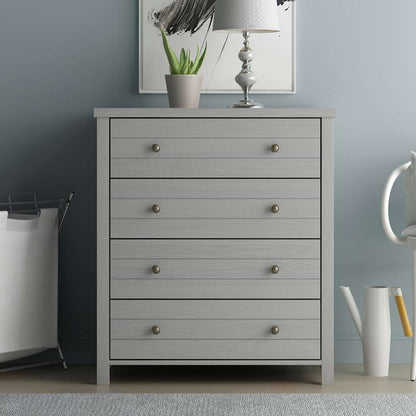 Living Essentials by Hillsdale - Harmony Wood 4 Drawer Chest, Gray - 5269-784 veiw 3