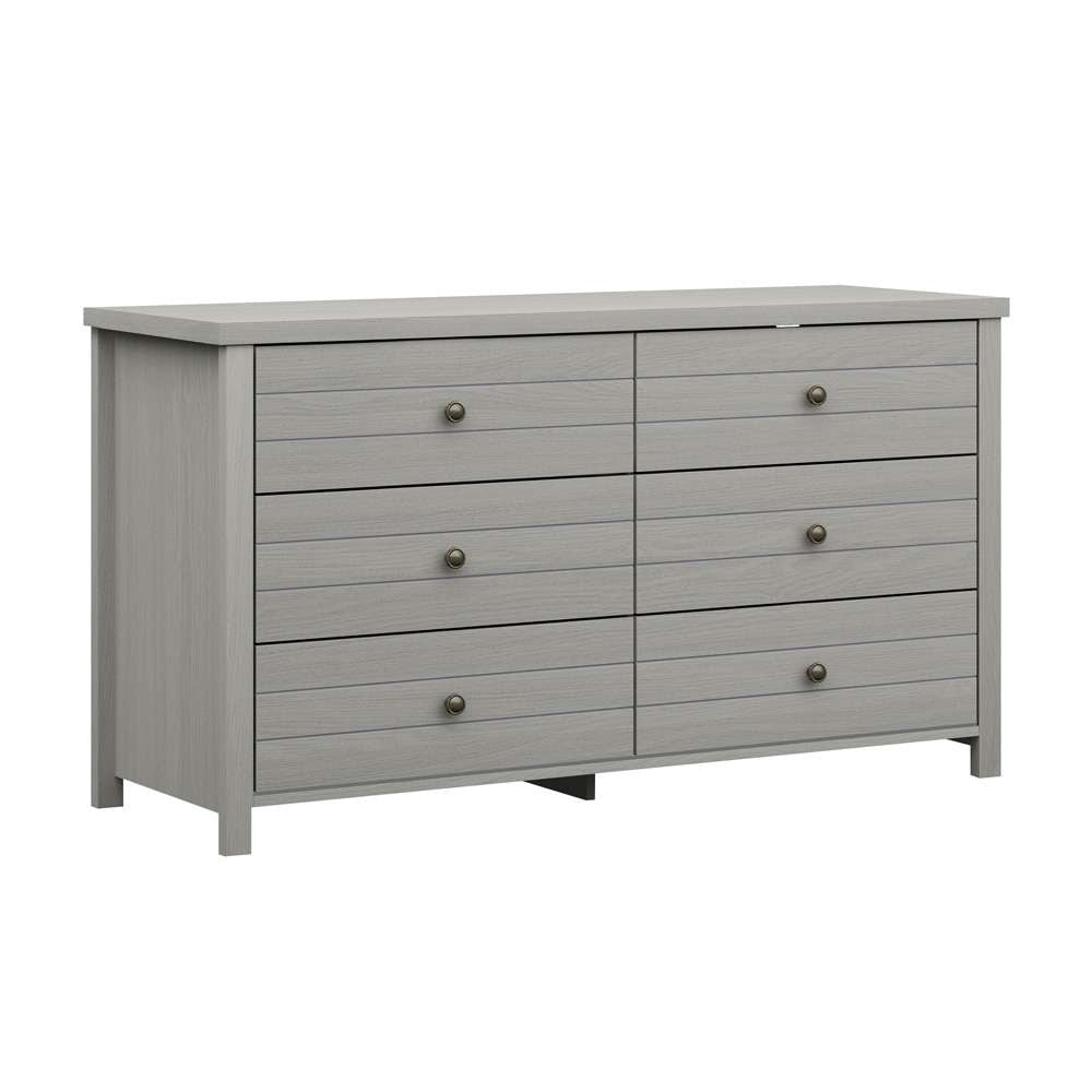 Living Essentials by Hillsdale - Harmony Wood 6 Drawer Dresser, Gray - 5269-716 veiw 1