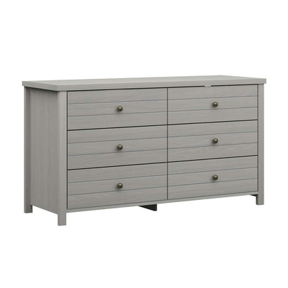 Living Essentials by Hillsdale - Harmony Wood 6 Drawer Dresser, Gray - 5269-716 veiw 1