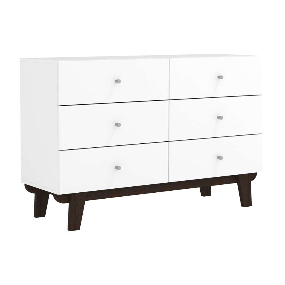 Living Essentials by Hillsdale - Kincaid Wood 6 Drawer Dresser, Matte White - 2735-716 veiw 1