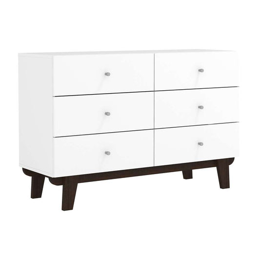 Living Essentials by Hillsdale - Kincaid Wood 6 Drawer Dresser, Matte White - 2735-716 veiw 1
