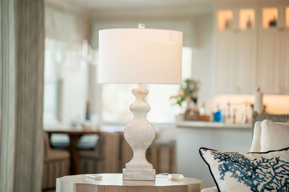 Lux Lighting - Cyrus 32in White Farmhouse Polyresin Table Lamp w/ USB, (Set of 2) - LUX-C02-WHITE-USB veiw 8