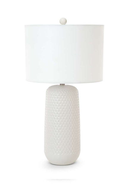Lux Lighting - Marlin 30in White Ceramic Table Lamp, (Set of 2) - LUX-2048-WHITE veiw 1