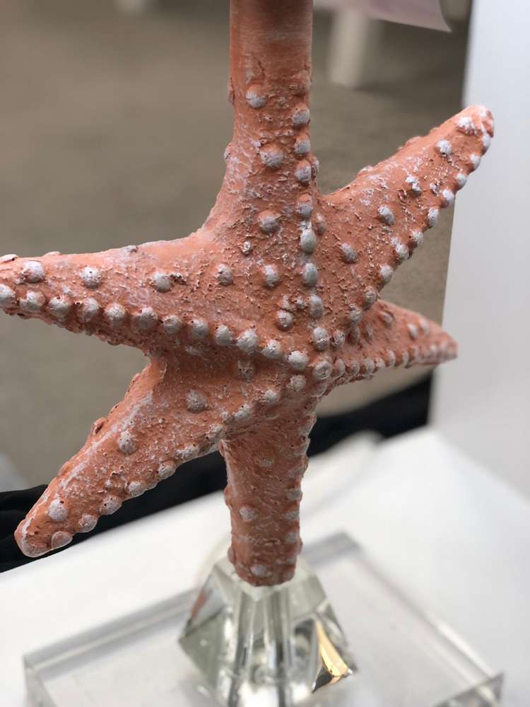 Lux Lighting - Patrick 28in Orange Starfish/Crystal Base, (Set of 2) - LUX-117-ORANGE veiw 3