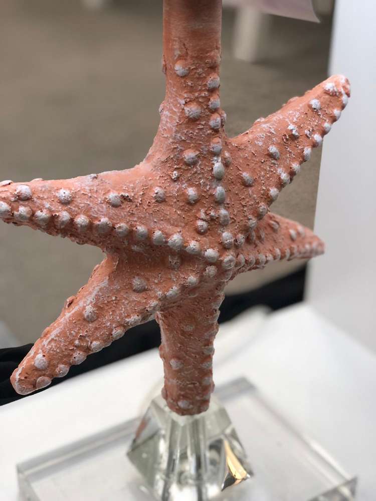 Lux Lighting - Patrick 28in Orange Starfish/Crystal Base, (Set of 2) - LUX-117-ORANGE veiw 4
