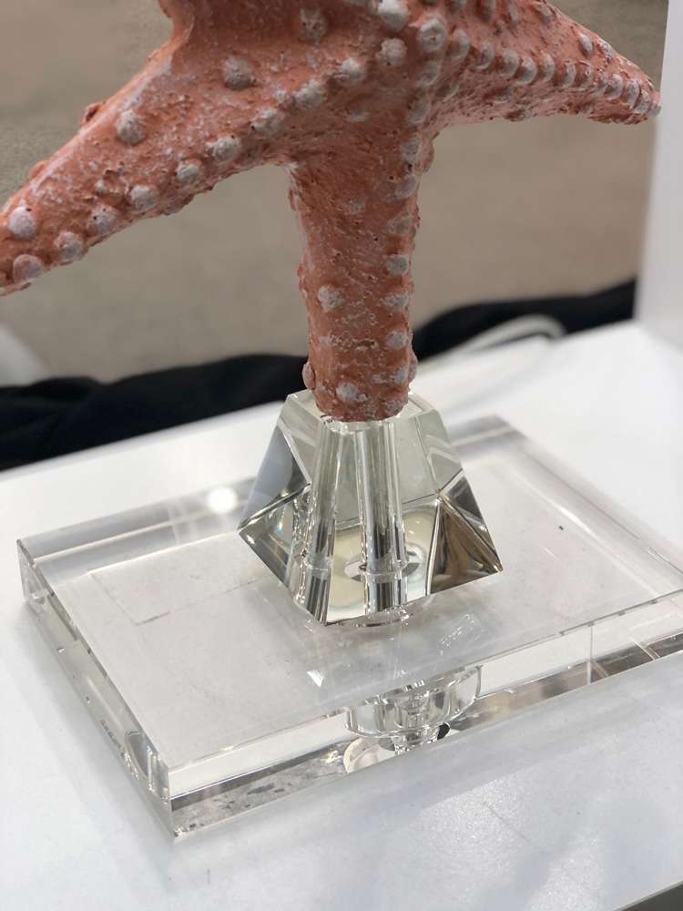 Lux Lighting - Patrick 28in Orange Starfish/Crystal Base, (Set of 2) - LUX-117-ORANGE veiw 5
