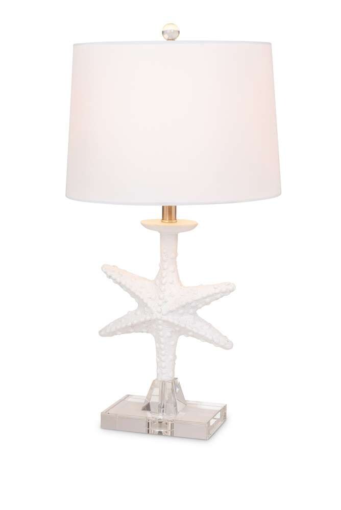 Lux Lighting - Patrick 28in White Starfish / Crystal Base, (Set of 2) - LUX-117-WHITE veiw 1