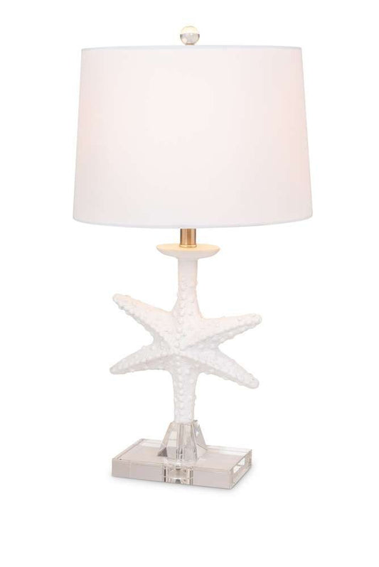 Lux Lighting - Patrick 28in White Starfish / Crystal Base, (Set of 2) - LUX-117-WHITE veiw 1