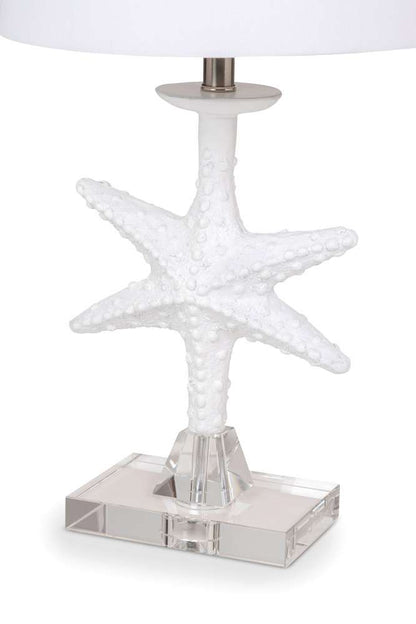 Lux Lighting - Patrick 28in White Starfish / Crystal Base, (Set of 2) - LUX-117-WHITE veiw 4