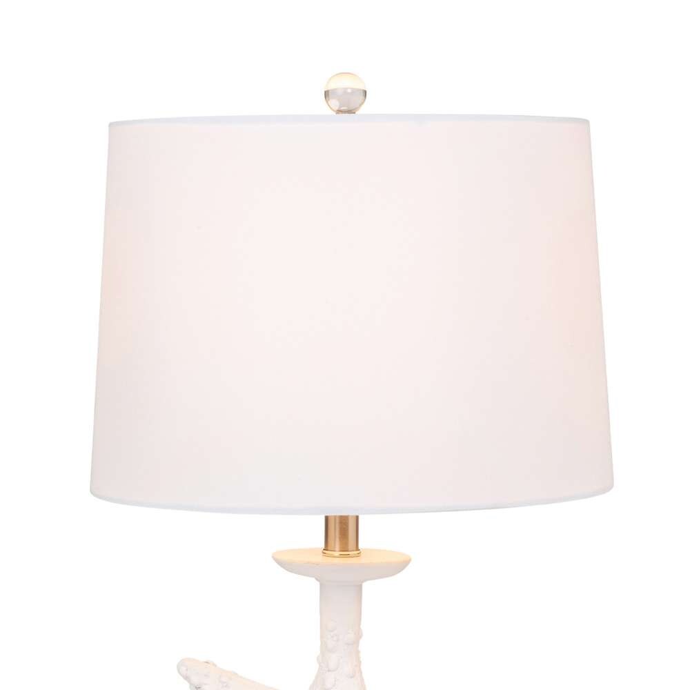 Lux Lighting - Patrick 28in White Starfish / Crystal Base, (Set of 2) - LUX-117-WHITE veiw 8