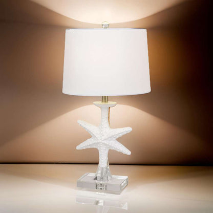 Lux Lighting - Patrick 28in White Starfish / Crystal Base, (Set of 2) - LUX-117-WHITE veiw 10