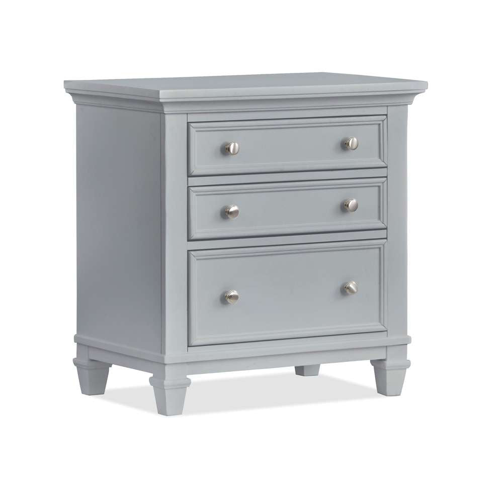 Magnussen - Charleston Drawer Nightstand - Grey - B5611-01GY veiw 3