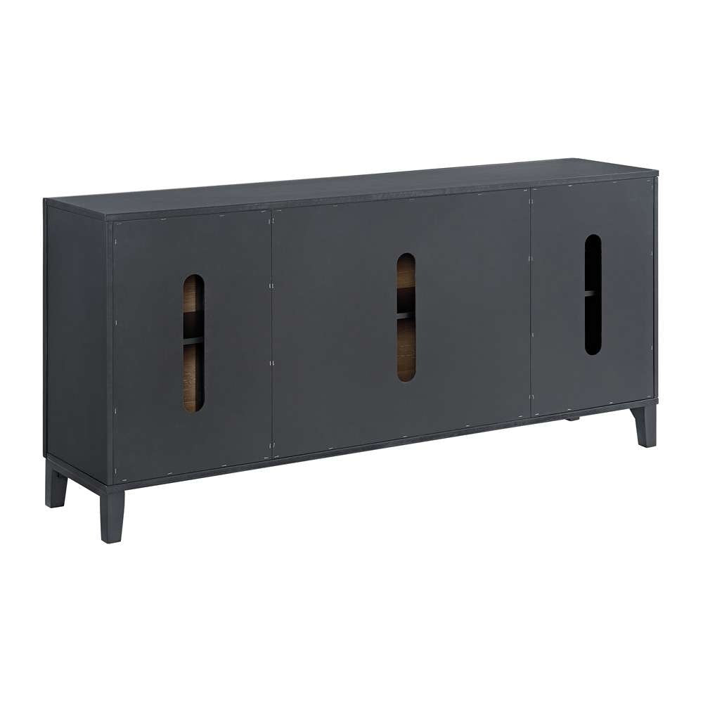 Martin Svensson Home - San Tropez Black and Cinnamon Brown 68-Inch TV Stand - 909332 veiw 4