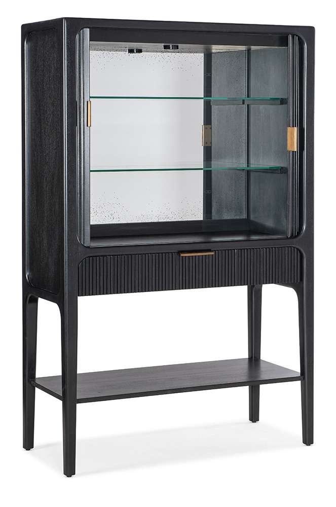 M Furnishings - Archer Tambour Cabinet - Black - M22-50330-99 veiw 3