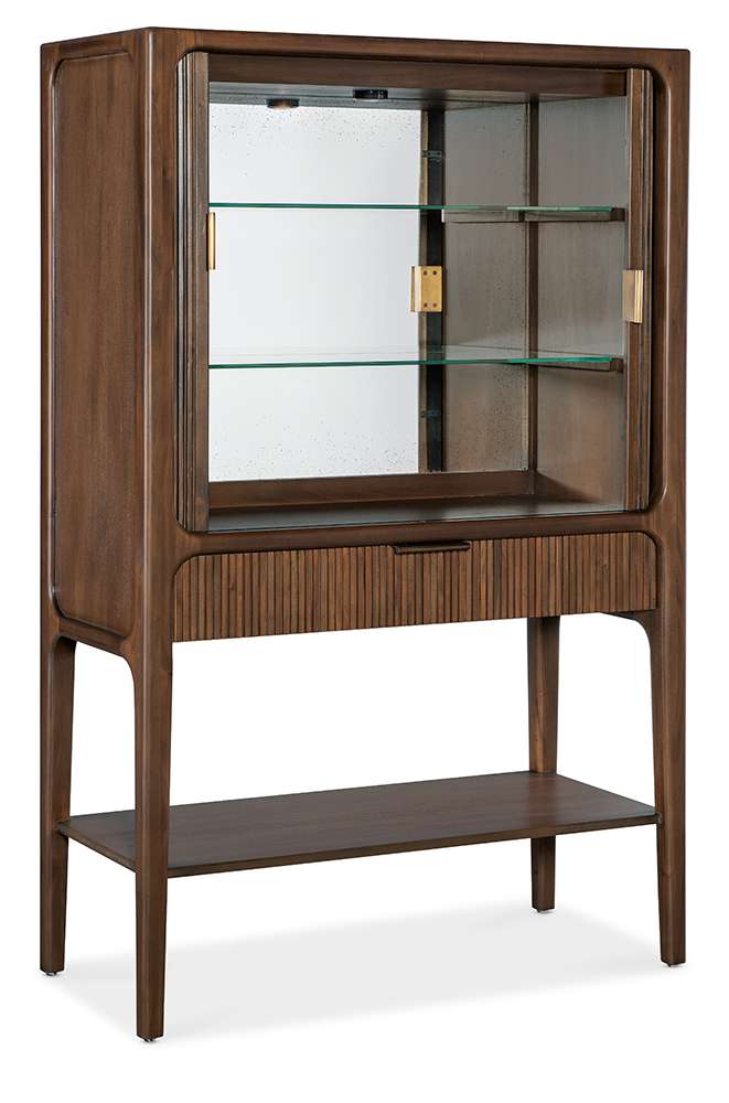 M Furnishings - Archer Tambour Cabinet - Chestnut - M22-50330-85 veiw 2