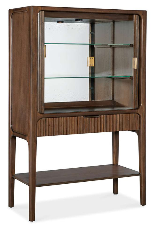 M Furnishings - Archer Tambour Cabinet - Chestnut - M22-50330-85 veiw 2