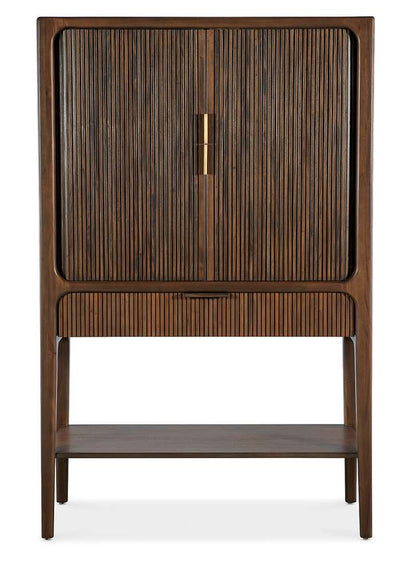 M Furnishings - Archer Tambour Cabinet - Chestnut - M22-50330-85 veiw 4
