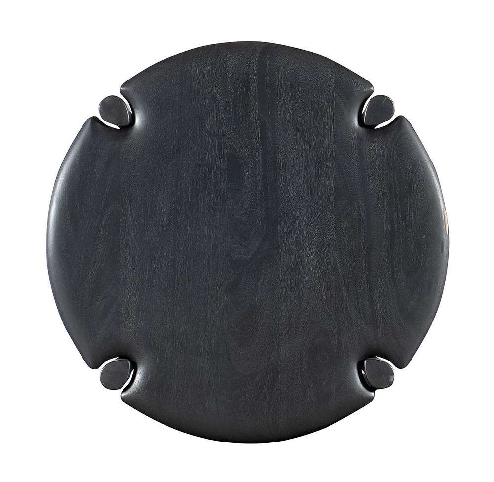 M Furnishings - Harlow Round Side Table - Black - M03-80116-99 veiw 3