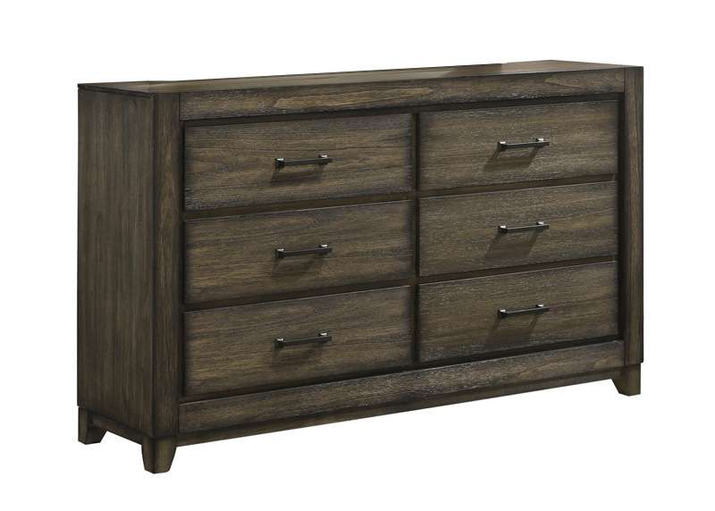New Classic Furniture - Ashland Mirror-Rustic Brown - B923-060 veiw 1