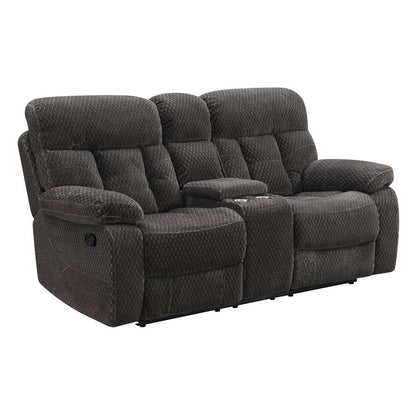 New Classic Furniture - Bravo Dual Recliner Console Loveseat-Charcoal - U1165-25-SLP veiw 1
