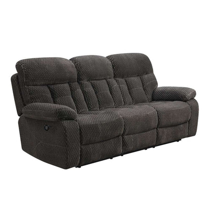 New Classic Furniture - Bravo Dual Recliner Sofa With Power Footrest-Charcoal - U1165-30P1-SLP veiw 1