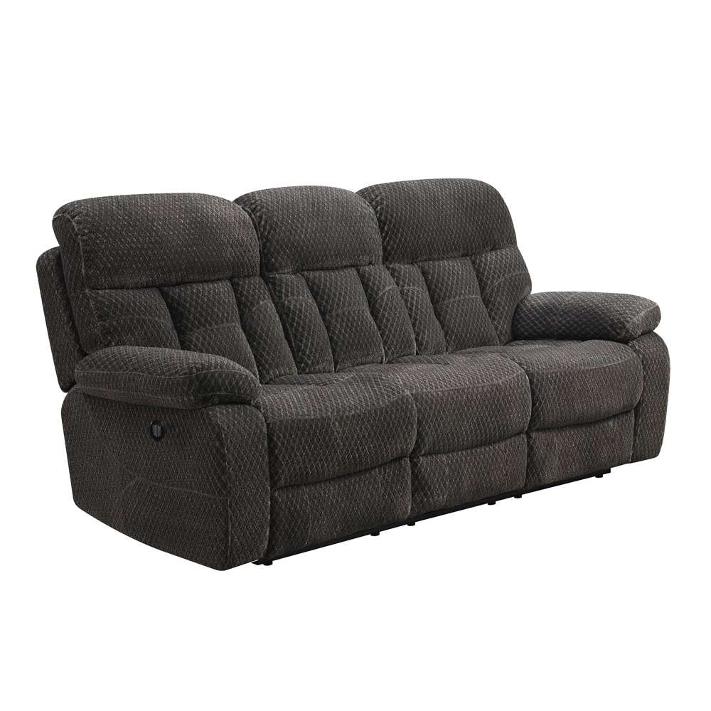 New Classic Furniture - Bravo Dual Recliner Sofa With Power Footrest-Charcoal - U1165-30P1-SLP veiw 3