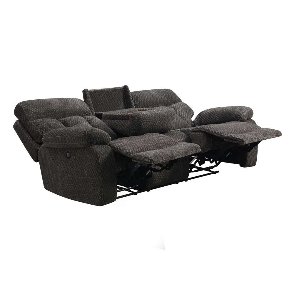 New Classic Furniture - Bravo Dual Recliner Sofa With Power Footrest-Charcoal - U1165-30P1-SLP veiw 4